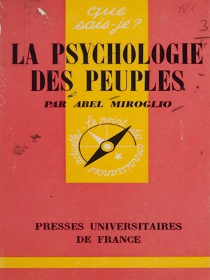 cover image of La psychologie des peuples